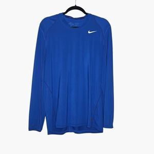 Nike Pro Dri-fit Men's Large Shirt Fitted Blue